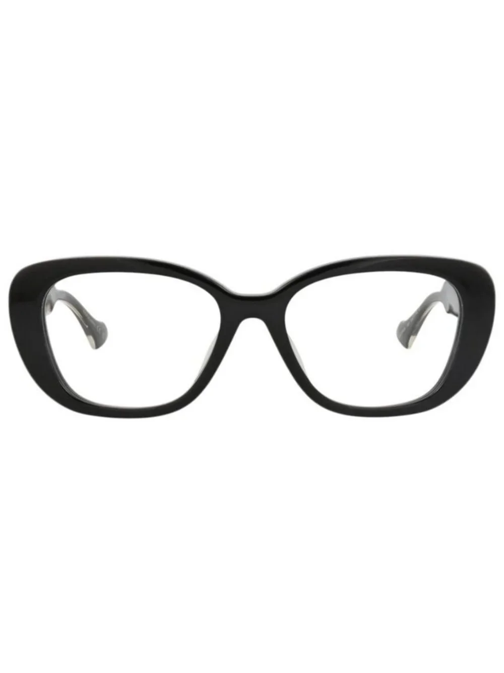 New Gucci Womens Cat Eye Black Crystal Transparent Fashion Designer Eyeglasses